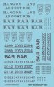 Railroad Decal Set -- Bangor & Aroostook Roadname Set (blue), N, Tichy Train Group 10427N