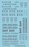 Railroad Decal Set -- Bangor & Aroostook Roadname Set (blue), N, Tichy Train Group 10427N