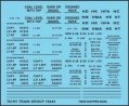 Railroad Decal Set -- 2-Bay Twin Hopper Data, Gothic Lettering (black), N, Tichy Train Group 10444N