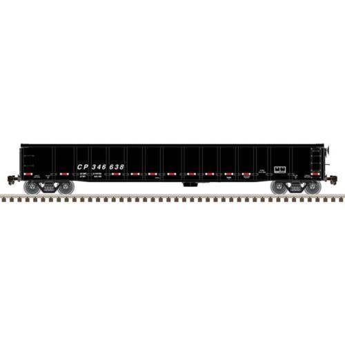Thrall 2743 Gondola - Ready to Run - Master(R) -- Canadian Pacific 346682 (black, red, white), HO, Atlas Model Railroad Co. 2000