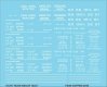Railroad Decal Set -- Generic 2-Bay Steel Hopper Data (white lettering), N, Tichy Train Group 10387N