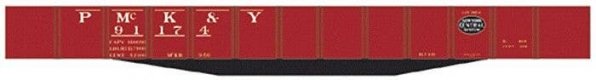 Railroad Decal Set -- Pittsburgh, McKees Rocks & Youghiogheny USRA 46′ Gondola (black NYC Syst, HO, Tichy Train Group 10036