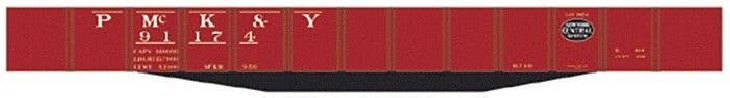 Railroad Decal Set -- Pittsburgh, McKees Rocks & Youghiogheny USRA 46′ Gondola (black NYC Syst, HO, Tichy Train Group 10036