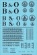 Railroad Decal Set -- Baltimore & Ohio Roadname Set (black), HO, Tichy Train Group 10422