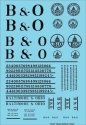 Railroad Decal Set -- Baltimore & Ohio Roadname Set (black), HO, Tichy Train Group 10422