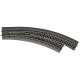 Curved turnout right -- Bogenweiche rechts -- BWr5-6 - HO - Roco 42571