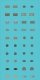 Railroad Decal Set -- 20 Assorted Pairs of Raised-Print Builders Plates, HO, Tichy Train Group 10183