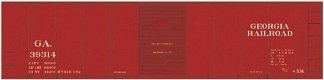 Railroad Decal Set -- Georgia Railroad 40′ Steel Single-Door Boxcar, HO, Tichy Train Group 10061