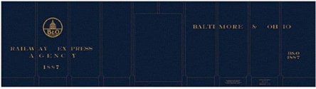 Railroad Decal Set -- Baltimore & Ohio REA Class M-15 Express Boxcar (blue car), HO, Tichy Train Group 10071