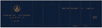 Railroad Decal Set -- Baltimore & Ohio REA Class M-15 Express Boxcar (blue car), HO, Tichy Train Group 10071