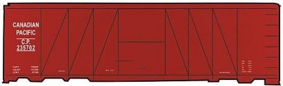 Railroad Decal Set -- Candian Pacific 40′ USRA Clone Single-Sheathed Wood Boxcar, HO, Tichy Train Group 10150