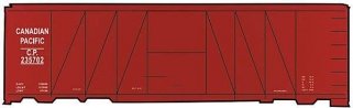 Railroad Decal Set -- Candian Pacific 40′ USRA Clone Single-Sheathed Wood Boxcar, HO, Tichy Train Group 10150