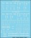 Railroad Decal Set -- 40`, 50` Boxcar Data, Gothic Lettering (white), N, Tichy Train Group 10447N