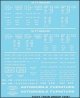 Railroad Decal Set -- 40`, 50` Boxcar Data, Gothic Lettering (white), N, Tichy Train Group 10447N