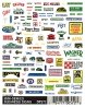Dry Transfer Signs -- Business Signs, N, Woodland Scenics 572
