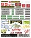 Dry Transfer Signs -- REA & advertising, HO, Woodland Scenics 553