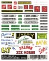 Dry Transfer Signs -- REA & advertising, HO, Woodland Scenics 553