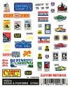 Dry Transfer Signs -- 1950s Signs & Posters, HO, Woodland Scenics 562