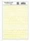 Dry Transfer Alphabet & Numbers - Railroad Gothic -- Yellow, All Scales, Woodland Scenics 724