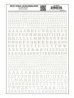 Dry Transfer Alphabet & Numbers - Stencil/Block Roman -- White, All Scales, Woodland Scenics 752
