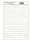 Dry Transfer Alphabet & Numbers - Script/Old English -- White, All Scales, Woodland Scenics 756