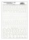 Dry Transfer Alphabet & Numbers - Extended Railroad Roman -- White, All Scales, Woodland Scenics 716