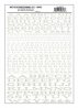 Dry Transfer Alphabet & Numbers - Extended Railroad Roman -- White, All Scales, Woodland Scenics 716