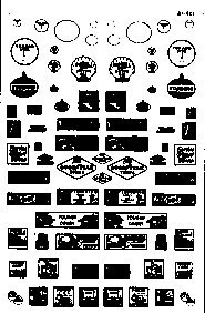 1930s & 40s Era Signs -- Commerical Signs Set 2 Gas Stations, Tourist Court, Hamburger, HO, Microscale Industries Inc 87421