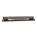 65′ Mill Gondola with Drop Ends - Ready to Run -- Rock Island 2800 (Boxcar Red), N, Micro Trains Line 10700120