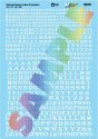 Alphabet Decal Set -- Railroad Roman Letters & Numbers 10, 14, 18, 20′ (white), HO, Microscale Industries Inc 90321
