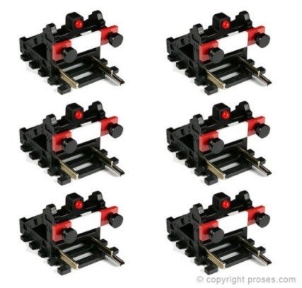 Wireless Bufffer Stop w-Light - 6 pack - HO-OO - Proses BF-HO-01-6