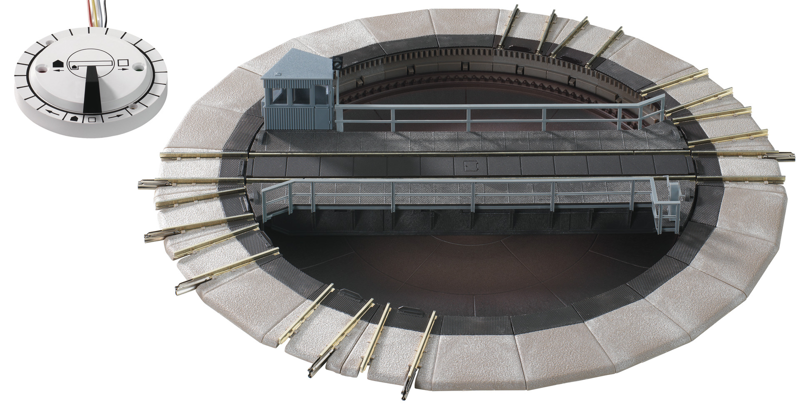 Turnable - Electrically operated - HO - Fleischmann 6154