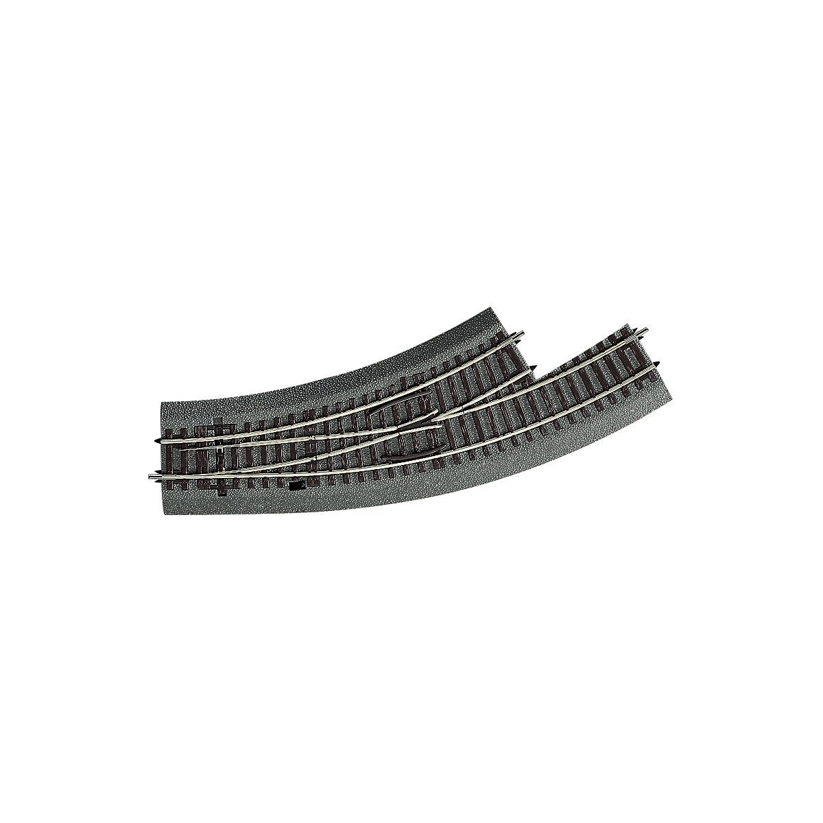 Curved turnout left -- Bogenweiche links -- BWI2-3 - HO - Roco Fleischmann 42556