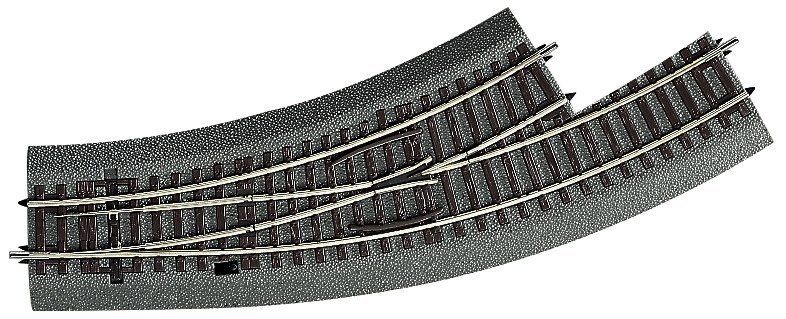 Curved turnout left -- Bogenweiche links -- BWI2-3 - HO - Roco Fleischmann 42556