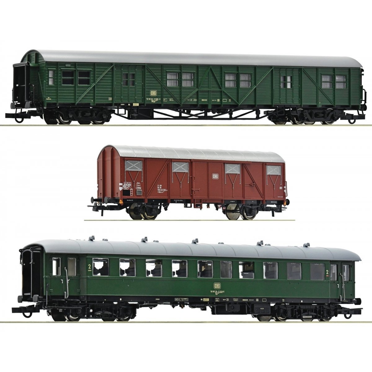 Passenger train Freilassing -- Personenzug Freilassing -- 3-piece set 1 - HO - Roco Fleischmann 74010