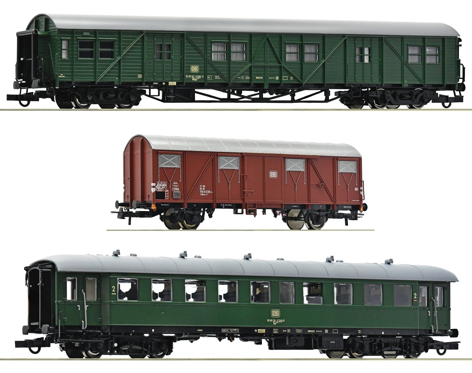 Passenger train Freilassing -- Personenzug Freilassing -- 3-piece set 1 - HO - Roco Fleischmann 74010