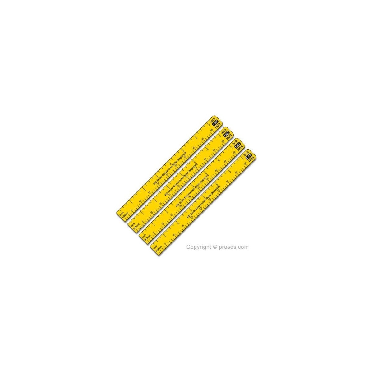 Conversion Ruler Imperial 1-87 Scale - HO - Proses PR-CR-87I