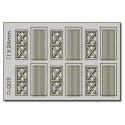Cottage Doors - 6 pcs 11X24mm - HO-OO - Proses D-003
