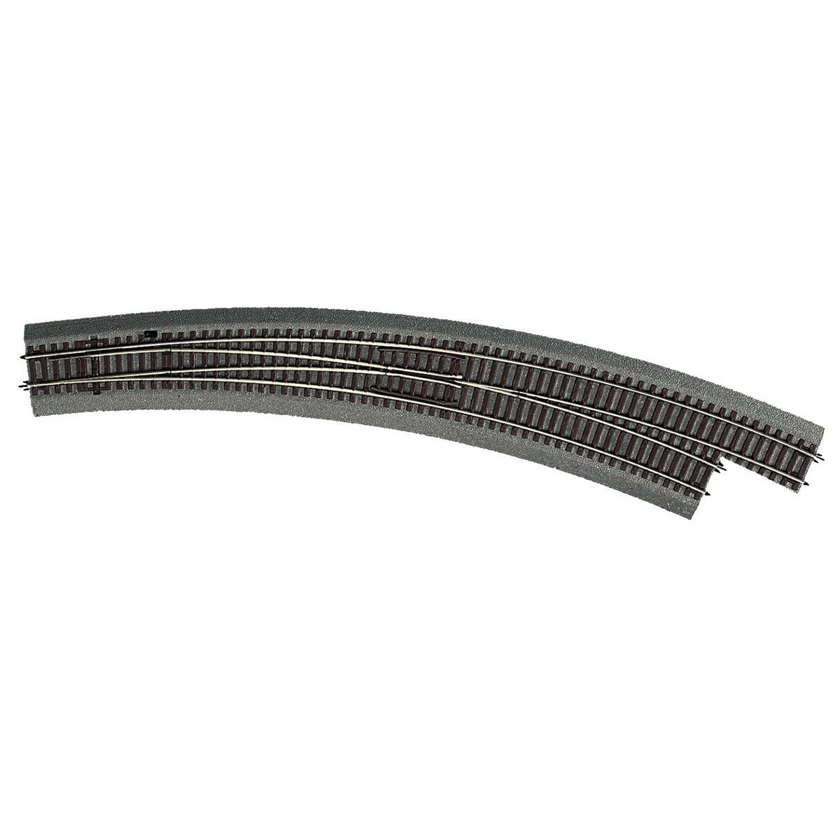 Curved turnout right -- Bogenweiche rechts -- BWr9-10 - HO - Roco 42569