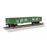 40′ Gondola - Ready to Run - Silver Series(R) -- Lehigh Valley 33327 (green, white, black), HO, Bachmann Industries 17226