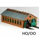 Laser-Cut Double Engine Loco Shed Kit Long - HO-OO - Proses LS-014