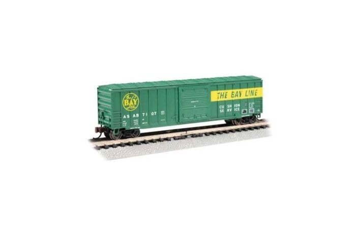 ACF 50`6` Outside-Braced Sliding-Door Boxcar - Ready to Run - Silver Series -- Atlata & St. A, N, Bachmann Industries 19667