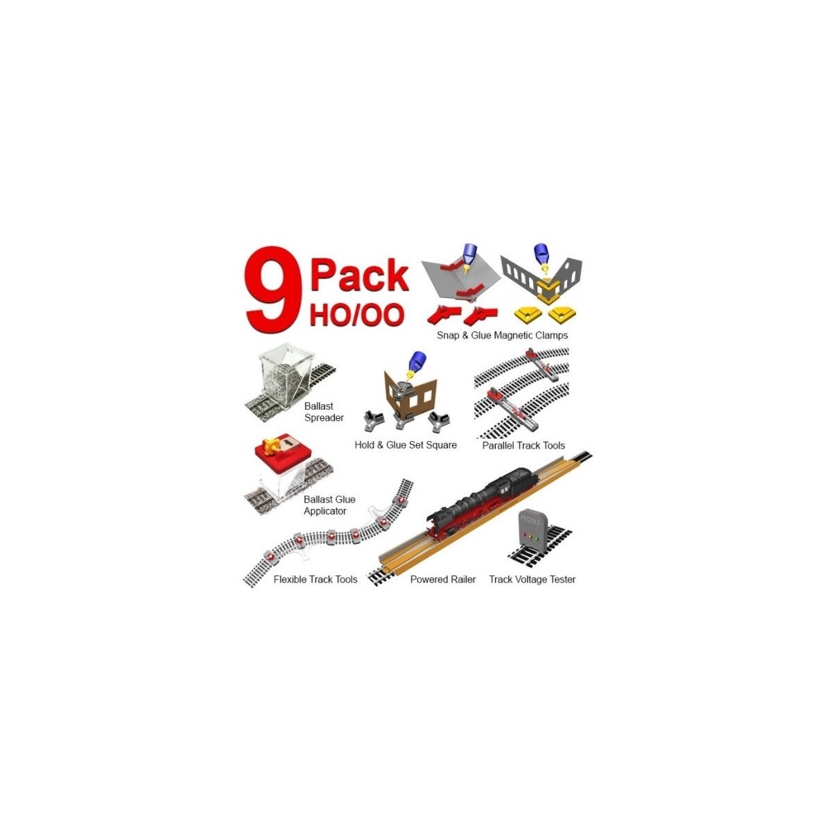 Pack Of 9 Smart Tools For HO-OO - Proses 9-Pack-HO
