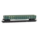 50′ 15-Panel Fixed-End Gondola - Ready to Run -- Reading 38925 (green, yellow), N, Micro Trains Line 10500086