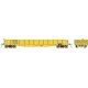 Class G22 Steel Gondola 3-Pack - Ready to Run -- Penn Central (MOW yellow, Three-Rib End), HO, Rapido Trains Inc 194008