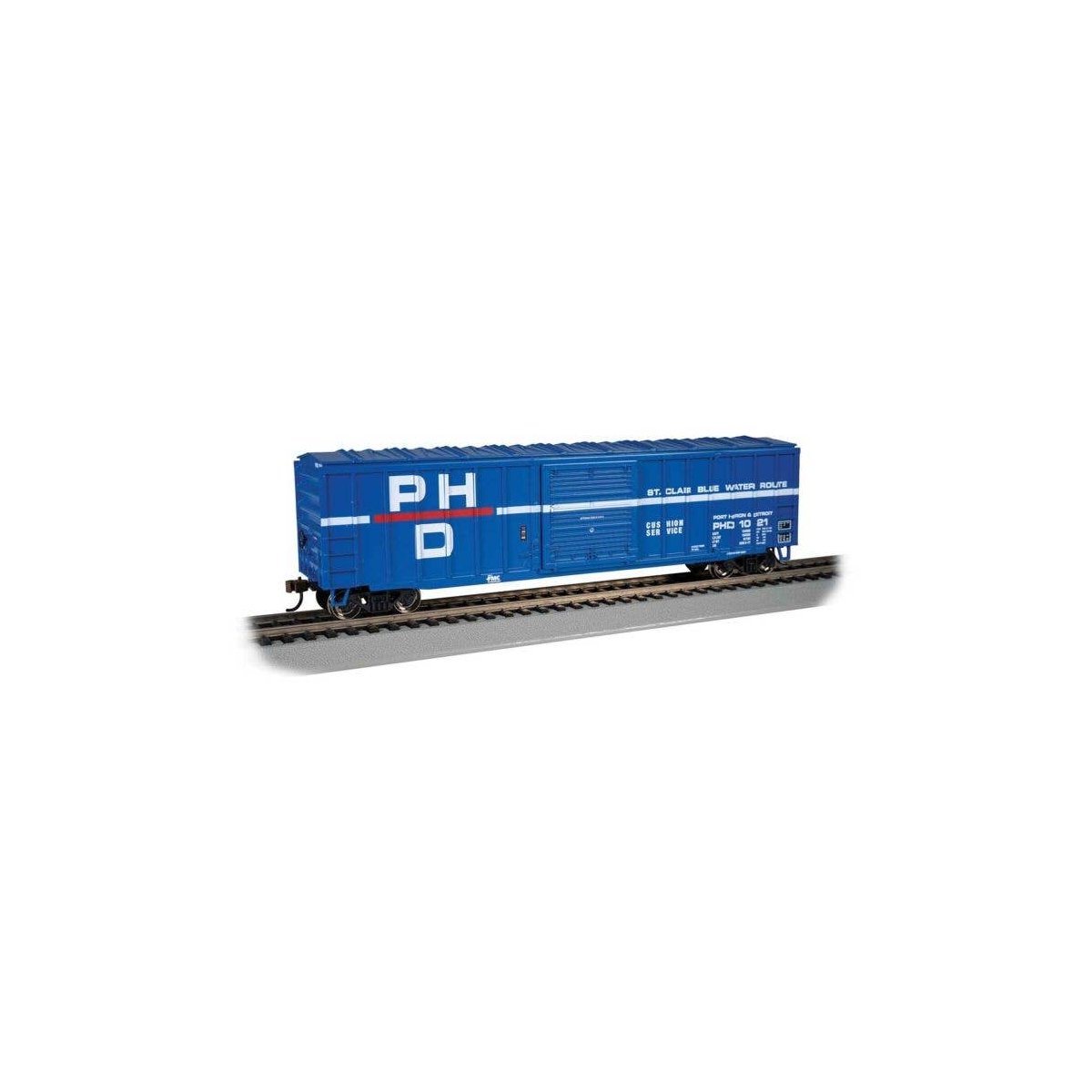 ACF 50`6` Outside-Braced Sliding-Door Boxcar - Ready to Run - Silver Series -- Port Huron & , HO, Bachmann Industries 19614
