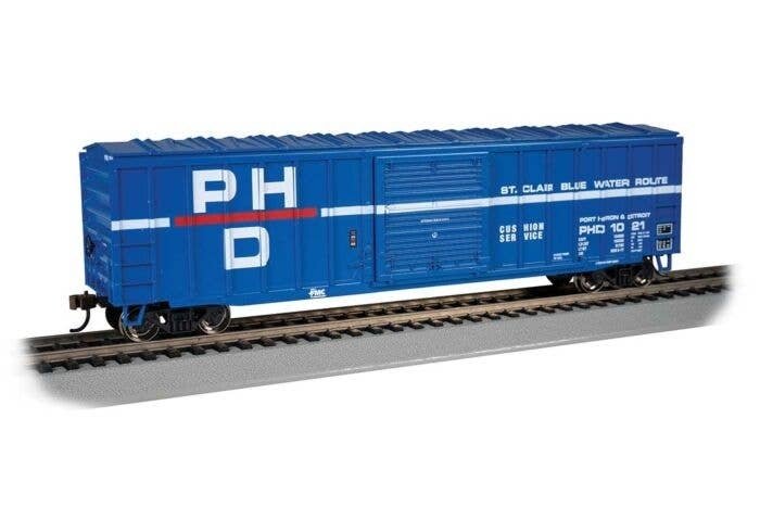 ACF 50`6` Outside-Braced Sliding-Door Boxcar - Ready to Run - Silver Series -- Port Huron & , HO, Bachmann Industries 19614