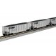 BethGon Coalporter 8-Pack - Ready to Run -- Norfolk Southern (silver, black, 2000s logo), N, Kato USA Inc 1064634