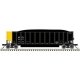 Aluminum Coal Gondola 3-Pack - Ready to Run -- Wisconsin Electric Power WEPX 2119, 2280, 2350 (black, yellow), HO, Trainman 2000