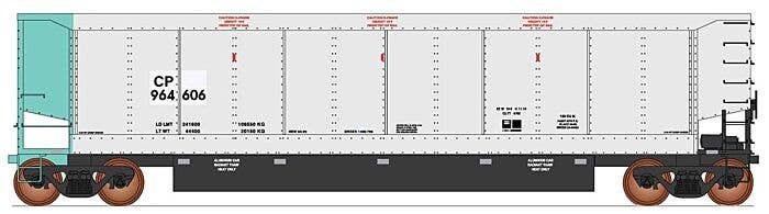 AeroFlo Coal Gondola II - Ready to Run - Value Line -- Canadian Pacific (Ex-LUSX Style 2, aluminum, green), HO, Intermountain R